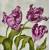 Serwetka do decoupage tulipany fioletowe 33x33 PAW